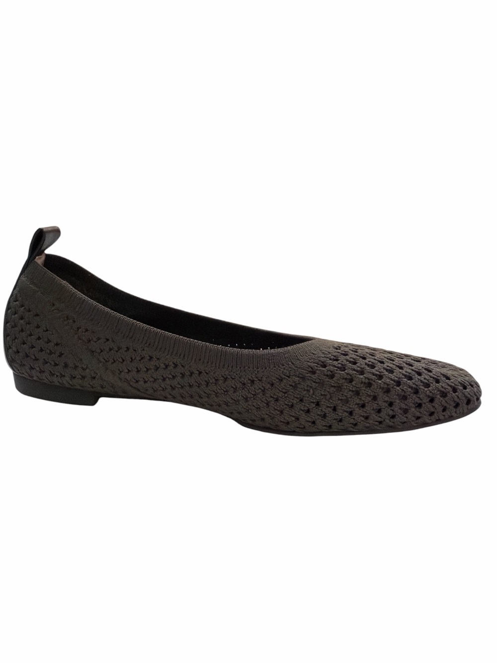 Violet & Red Espresso Blazen Crocheted Hollow Knit Ballet Flat Size 7.5